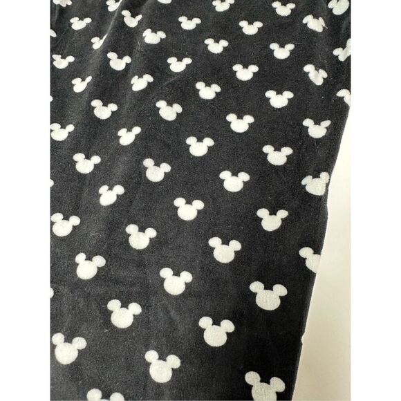 Disney Women’s Fleece Pajamas Pants Black White Elastic Waistband Size 2X - Picture 9 of 10